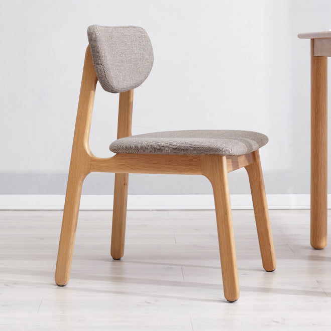 Solid Wood Scandinavian Dining Room Chair Matte Finish Open Back Dining Side Chair Clearhalo ' kitchen&dining_furn' 'Dining Chairs' 'Dining Tables & Seating' 'dining_chair' 'furn' 'furn_dining_chair' 'Furniture' 'furniture_dining_chair' 'Kitchen & Dining Furniture' 'kitchen' 3483355