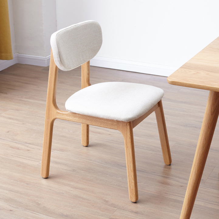 Solid Wood Scandinavian Dining Room Chair Matte Finish Open Back Dining Side Chair Clearhalo ' kitchen&dining_furn' 'Dining Chairs' 'Dining Tables & Seating' 'dining_chair' 'furn' 'furn_dining_chair' 'Furniture' 'furniture_dining_chair' 'Kitchen & Dining Furniture' 'kitchen' 3483356