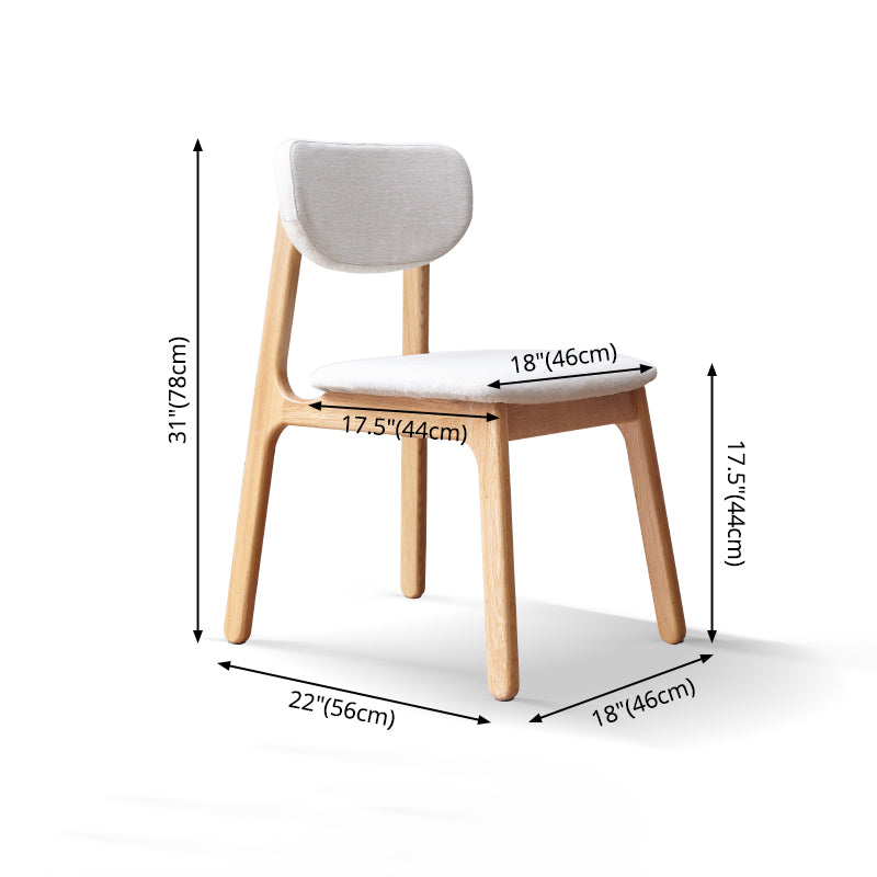 Solid Wood Scandinavian Dining Room Chair Matte Finish Open Back Dining Side Chair Clearhalo ' kitchen&dining_furn' 'Dining Chairs' 'Dining Tables & Seating' 'dining_chair' 'furn' 'furn_dining_chair' 'Furniture' 'furniture_dining_chair' 'Kitchen & Dining Furniture' 'kitchen' 3483367