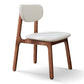 Solid Wood Scandinavian Dining Room Chair Matte Finish Open Back Dining Side Chair Off-White 1 Piece Walnut Clearhalo ' kitchen&dining_furn' 'Dining Chairs' 'Dining Tables & Seating' 'dining_chair' 'furn' 'furn_dining_chair' 'Furniture' 'furniture_dining_chair' 'Kitchen & Dining Furniture' 'kitchen' 3483368
