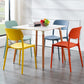 Plastic Side Chair Contemporary Multicolor Open Back Side Chair for Dining Room Clearhalo ' kitchen&dining_furn' 'Dining Chairs' 'Dining Tables & Seating' 'dining_chair' 'furn' 'furn_dining_chair' 'Furniture' 'furniture_dining_chair' 'Kitchen & Dining Furniture' 'kitchen' 3483374