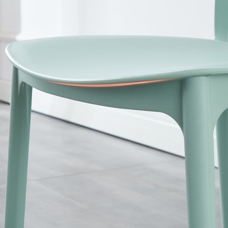 Plastic Side Chair Contemporary Multicolor Open Back Side Chair for Dining Room Clearhalo ' kitchen&dining_furn' 'Dining Chairs' 'Dining Tables & Seating' 'dining_chair' 'furn' 'furn_dining_chair' 'Furniture' 'furniture_dining_chair' 'Kitchen & Dining Furniture' 'kitchen' 3483385