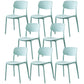 Plastic Side Chair Contemporary Multicolor Open Back Side Chair for Dining Room Green 8 Piece Set Clearhalo ' kitchen&dining_furn' 'Dining Chairs' 'Dining Tables & Seating' 'dining_chair' 'furn' 'furn_dining_chair' 'Furniture' 'furniture_dining_chair' 'Kitchen & Dining Furniture' 'kitchen' 3483394
