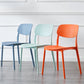 Plastic Side Chair Contemporary Multicolor Open Back Side Chair for Dining Room Clearhalo ' kitchen&dining_furn' 'Dining Chairs' 'Dining Tables & Seating' 'dining_chair' 'furn' 'furn_dining_chair' 'Furniture' 'furniture_dining_chair' 'Kitchen & Dining Furniture' 'kitchen' 3483399