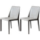 Contemporary Metal Kitchen Dining Side Chair Solid Back Dining Side Chair Grey 2 Piece Set Clearhalo ' kitchen&dining_furn' 'Dining Chairs' 'Dining Tables & Seating' 'dining_chair' 'furn' 'furn_dining_chair' 'Furniture' 'furniture_dining_chair' 'Kitchen & Dining Furniture' 'kitchen' 3483407