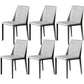 Contemporary Metal Kitchen Dining Side Chair Solid Back Dining Side Chair Grey 6 Piece Set Clearhalo ' kitchen&dining_furn' 'Dining Chairs' 'Dining Tables & Seating' 'dining_chair' 'furn' 'furn_dining_chair' 'Furniture' 'furniture_dining_chair' 'Kitchen & Dining Furniture' 'kitchen' 3483410