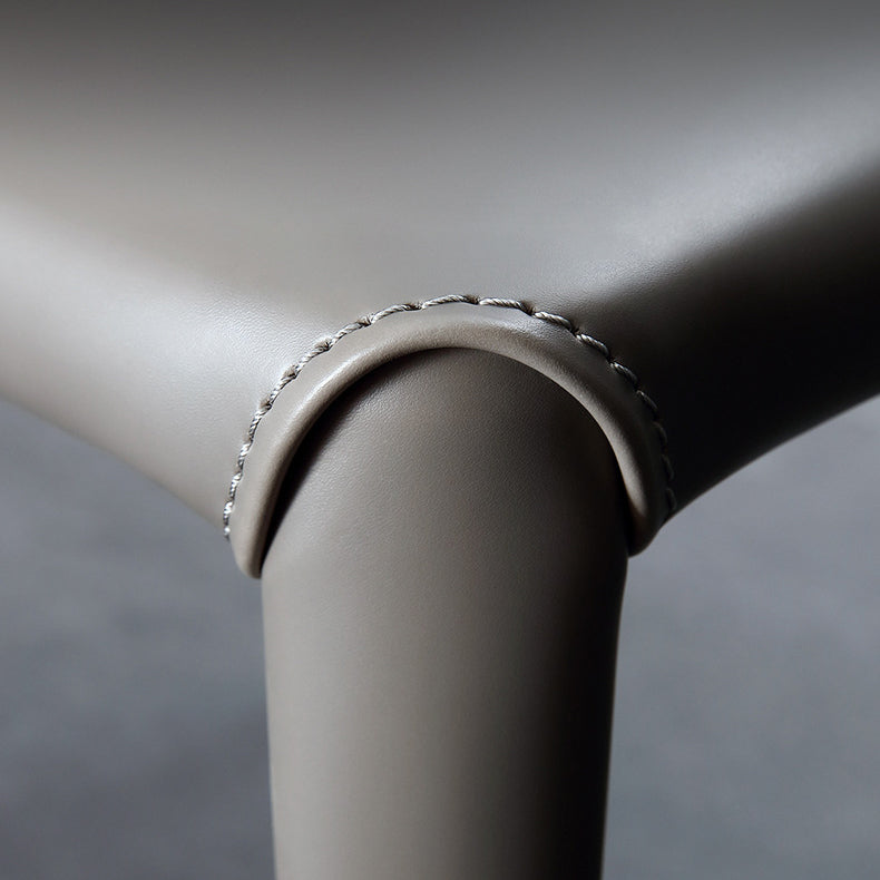 Contemporary Metal Kitchen Dining Side Chair Solid Back Dining Side Chair Clearhalo ' kitchen&dining_furn' 'Dining Chairs' 'Dining Tables & Seating' 'dining_chair' 'furn' 'furn_dining_chair' 'Furniture' 'furniture_dining_chair' 'Kitchen & Dining Furniture' 'kitchen' 3483417