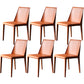 Contemporary Metal Kitchen Dining Side Chair Solid Back Dining Side Chair Orange 6 Piece Set Clearhalo ' kitchen&dining_furn' 'Dining Chairs' 'Dining Tables & Seating' 'dining_chair' 'furn' 'furn_dining_chair' 'Furniture' 'furniture_dining_chair' 'Kitchen & Dining Furniture' 'kitchen' 3483422