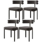 Contemporary Metal Armless Dining Chair Open Back Dining Side Chair for Home Use Grey 4 Piece Set Clearhalo ' kitchen&dining_furn' 'Dining Chairs' 'Dining Tables & Seating' 'dining_chair' 'furn' 'furn_dining_chair' 'Furniture' 'furniture_dining_chair' 'Kitchen & Dining Furniture' 'kitchen' 3483442