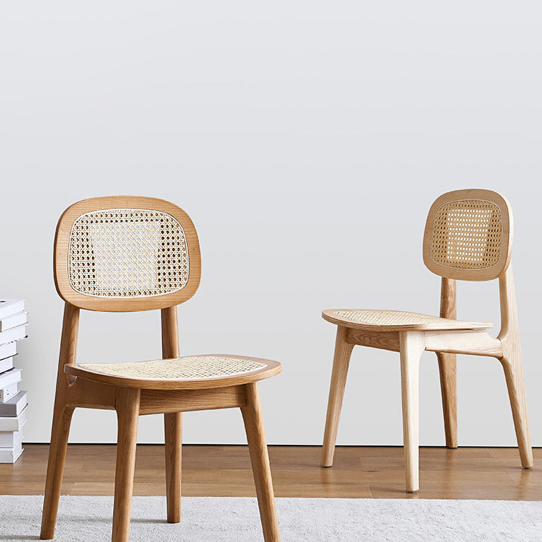 Solid Wood Traditional Dining Room Chair Matte Finish Open Back Dining Side Chair Clearhalo ' kitchen&dining_furn' 'Dining Chairs' 'Dining Tables & Seating' 'dining_chair' 'furn' 'furn_dining_chair' 'Furniture' 'furniture_dining_chair' 'Kitchen & Dining Furniture' 'kitchen' 3483448