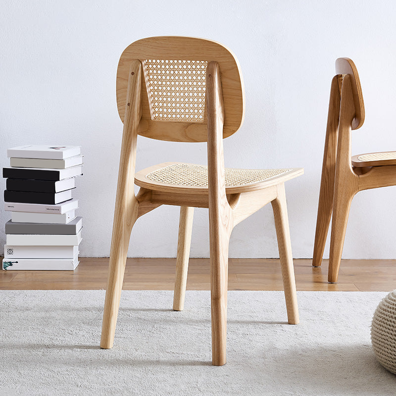 Solid Wood Traditional Dining Room Chair Matte Finish Open Back Dining Side Chair Clearhalo ' kitchen&dining_furn' 'Dining Chairs' 'Dining Tables & Seating' 'dining_chair' 'furn' 'furn_dining_chair' 'Furniture' 'furniture_dining_chair' 'Kitchen & Dining Furniture' 'kitchen' 3483452