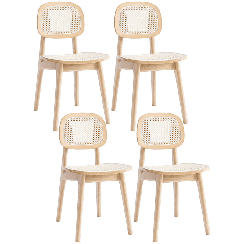 Solid Wood Traditional Dining Room Chair Matte Finish Open Back Dining Side Chair Wood 4 Piece Set Clearhalo ' kitchen&dining_furn' 'Dining Chairs' 'Dining Tables & Seating' 'dining_chair' 'furn' 'furn_dining_chair' 'Furniture' 'furniture_dining_chair' 'Kitchen & Dining Furniture' 'kitchen' 3483464