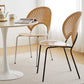 Scandinavian Wood Dining Side Chair Shell Shape Open Back Chairs with Metal Legs Clearhalo ' kitchen&dining_furn' 'Dining Chairs' 'Dining Tables & Seating' 'dining_chair' 'furn' 'furn_dining_chair' 'Furniture' 'furniture_dining_chair' 'Kitchen & Dining Furniture' 'kitchen' 3483475