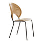 Scandinavian Wood Dining Side Chair Shell Shape Open Back Chairs with Metal Legs Clearhalo ' kitchen&dining_furn' 'Dining Chairs' 'Dining Tables & Seating' 'dining_chair' 'furn' 'furn_dining_chair' 'Furniture' 'furniture_dining_chair' 'Kitchen & Dining Furniture' 'kitchen' 3483478