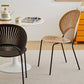Scandinavian Wood Dining Side Chair Shell Shape Open Back Chairs with Metal Legs Clearhalo ' kitchen&dining_furn' 'Dining Chairs' 'Dining Tables & Seating' 'dining_chair' 'furn' 'furn_dining_chair' 'Furniture' 'furniture_dining_chair' 'Kitchen & Dining Furniture' 'kitchen' 3483489