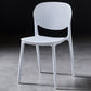 Modern Plastic Open Back Side Chair 32"H Acrylic Dining Chair for Restaurant Bedroom White 1 Piece Clearhalo ' kitchen&dining_furn' 'Dining Chairs' 'Dining Tables & Seating' 'dining_chair' 'furn' 'furn_dining_chair' 'Furniture' 'furniture_dining_chair' 'Kitchen & Dining Furniture' 'kitchen' 3483505