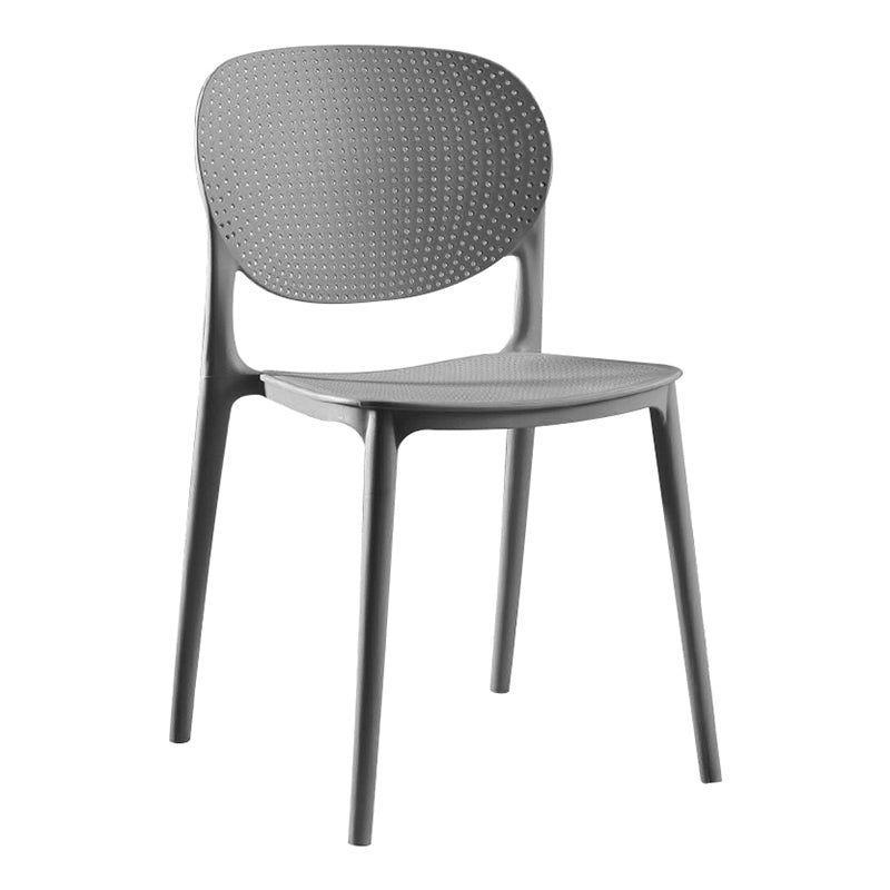 Modern Plastic Open Back Side Chair 32"H Acrylic Dining Chair for Restaurant Bedroom Clearhalo ' kitchen&dining_furn' 'Dining Chairs' 'Dining Tables & Seating' 'dining_chair' 'furn' 'furn_dining_chair' 'Furniture' 'furniture_dining_chair' 'Kitchen & Dining Furniture' 'kitchen' 3483507