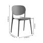 Modern Plastic Open Back Side Chair 32"H Acrylic Dining Chair for Restaurant Bedroom Clearhalo ' kitchen&dining_furn' 'Dining Chairs' 'Dining Tables & Seating' 'dining_chair' 'furn' 'furn_dining_chair' 'Furniture' 'furniture_dining_chair' 'Kitchen & Dining Furniture' 'kitchen' 3483516