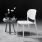 Modern Plastic Open Back Side Chair 32"H Acrylic Dining Chair for Restaurant Bedroom Clearhalo ' kitchen&dining_furn' 'Dining Chairs' 'Dining Tables & Seating' 'dining_chair' 'furn' 'furn_dining_chair' 'Furniture' 'furniture_dining_chair' 'Kitchen & Dining Furniture' 'kitchen' 3483525