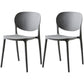 Modern Plastic Open Back Side Chair 32"H Acrylic Dining Chair for Restaurant Bedroom Light Gray 2 Piece Set Clearhalo ' kitchen&dining_furn' 'Dining Chairs' 'Dining Tables & Seating' 'dining_chair' 'furn' 'furn_dining_chair' 'Furniture' 'furniture_dining_chair' 'Kitchen & Dining Furniture' 'kitchen' 3483529