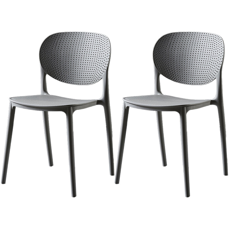 Modern Plastic Open Back Side Chair 32"H Acrylic Dining Chair for Restaurant Bedroom Light Gray 2 Piece Set Clearhalo ' kitchen&dining_furn' 'Dining Chairs' 'Dining Tables & Seating' 'dining_chair' 'furn' 'furn_dining_chair' 'Furniture' 'furniture_dining_chair' 'Kitchen & Dining Furniture' 'kitchen' 3483529