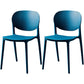Modern Plastic Open Back Side Chair 32"H Acrylic Dining Chair for Restaurant Bedroom Blue 2 Piece Set Clearhalo ' kitchen&dining_furn' 'Dining Chairs' 'Dining Tables & Seating' 'dining_chair' 'furn' 'furn_dining_chair' 'Furniture' 'furniture_dining_chair' 'Kitchen & Dining Furniture' 'kitchen' 3483532