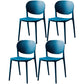 Modern Plastic Open Back Side Chair 32"H Acrylic Dining Chair for Restaurant Bedroom Blue 4 Piece Set Clearhalo ' kitchen&dining_furn' 'Dining Chairs' 'Dining Tables & Seating' 'dining_chair' 'furn' 'furn_dining_chair' 'Furniture' 'furniture_dining_chair' 'Kitchen & Dining Furniture' 'kitchen' 3483533