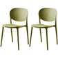 Modern Plastic Open Back Side Chair 32"H Acrylic Dining Chair for Restaurant Bedroom Light Green 2 Piece Set Clearhalo ' kitchen&dining_furn' 'Dining Chairs' 'Dining Tables & Seating' 'dining_chair' 'furn' 'furn_dining_chair' 'Furniture' 'furniture_dining_chair' 'Kitchen & Dining Furniture' 'kitchen' 3483535