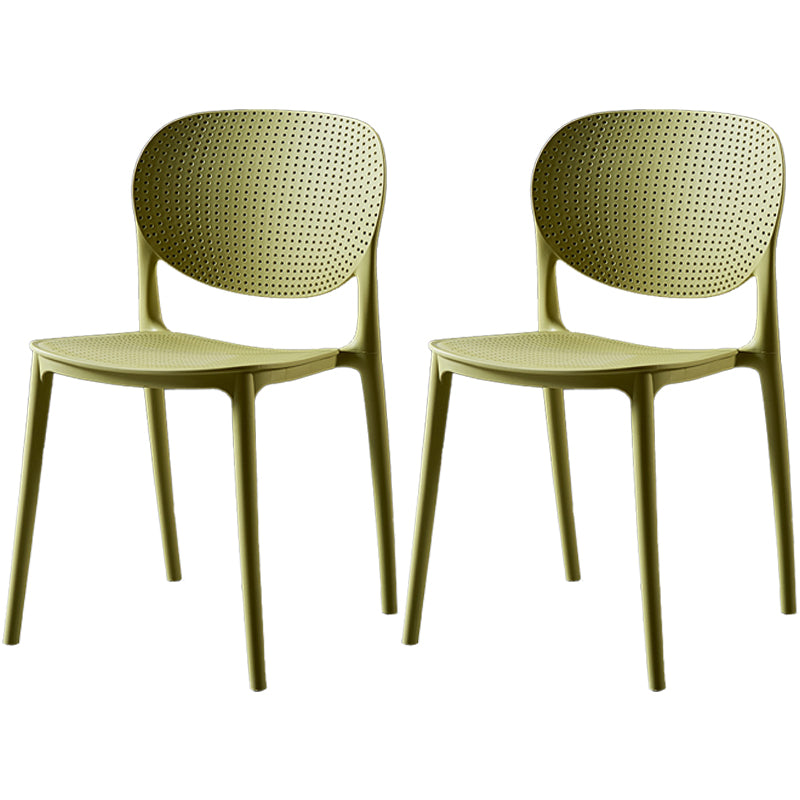 Modern Plastic Open Back Side Chair 32"H Acrylic Dining Chair for Restaurant Bedroom Light Green 2 Piece Set Clearhalo ' kitchen&dining_furn' 'Dining Chairs' 'Dining Tables & Seating' 'dining_chair' 'furn' 'furn_dining_chair' 'Furniture' 'furniture_dining_chair' 'Kitchen & Dining Furniture' 'kitchen' 3483535