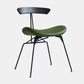 Minimalist Opening Back Kitchen Dining Side Chair Metal Black Dining Side Chair Black Green 1 Piece Clearhalo ' kitchen&dining_furn' 'Dining Chairs' 'Dining Tables & Seating' 'dining_chair' 'Furniture' 'furniture_dining_chair' 'Kitchen & Dining Furniture' 'kitchen' 3483568