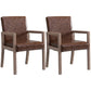 Contemporary Home Arm Chair Parsons Back Upholstered Wood Dining Room Chair Light Brown 2 Piece Set Clearhalo ' kitchen&dining_furn' 'Dining Chairs' 'Dining Tables & Seating' 'dining_chair' 'furn' 'furn_dining_chair' 'Furniture' 'furniture_dining_chair' 'Kitchen & Dining Furniture' 'kitchen' 3483597