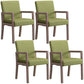 Contemporary Home Arm Chair Parsons Back Upholstered Wood Dining Room Chair Light Green 4 Piece Set Clearhalo ' kitchen&dining_furn' 'Dining Chairs' 'Dining Tables & Seating' 'dining_chair' 'furn' 'furn_dining_chair' 'Furniture' 'furniture_dining_chair' 'Kitchen & Dining Furniture' 'kitchen' 3483610