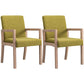 Contemporary Home Arm Chair Parsons Back Upholstered Wood Dining Room Chair Green 2 Piece Set Clearhalo ' kitchen&dining_furn' 'Dining Chairs' 'Dining Tables & Seating' 'dining_chair' 'furn' 'furn_dining_chair' 'Furniture' 'furniture_dining_chair' 'Kitchen & Dining Furniture' 'kitchen' 3483615