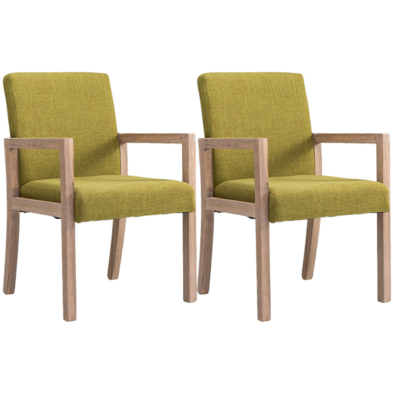 Contemporary Home Arm Chair Parsons Back Upholstered Wood Dining Room Chair Green 2 Piece Set Clearhalo ' kitchen&dining_furn' 'Dining Chairs' 'Dining Tables & Seating' 'dining_chair' 'furn' 'furn_dining_chair' 'Furniture' 'furniture_dining_chair' 'Kitchen & Dining Furniture' 'kitchen' 3483615