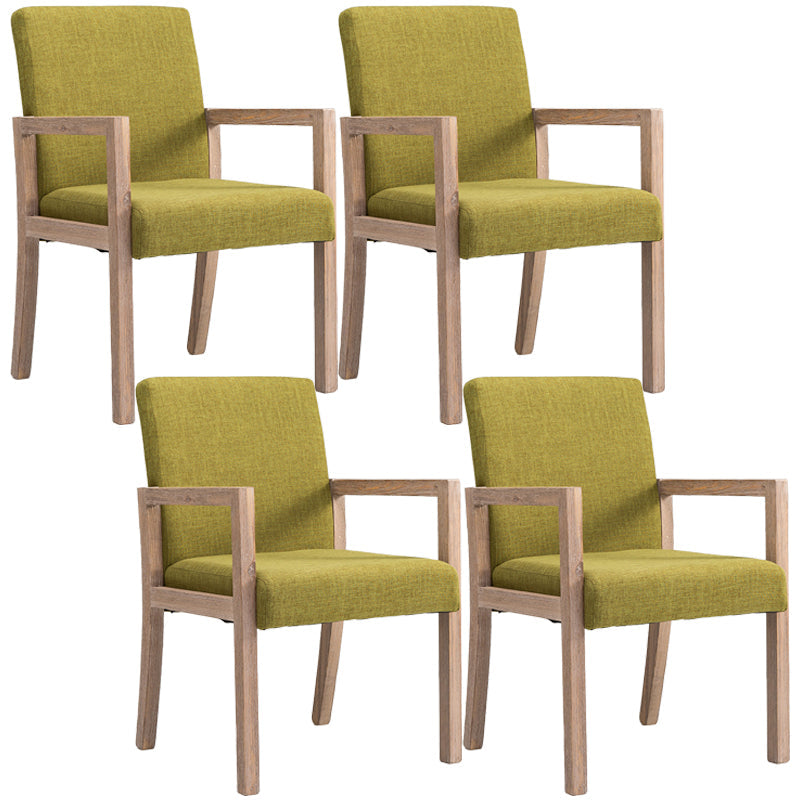 Contemporary Home Arm Chair Parsons Back Upholstered Wood Dining Room Chair Green 4 Piece Set Clearhalo ' kitchen&dining_furn' 'Dining Chairs' 'Dining Tables & Seating' 'dining_chair' 'furn' 'furn_dining_chair' 'Furniture' 'furniture_dining_chair' 'Kitchen & Dining Furniture' 'kitchen' 3483616