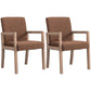 Contemporary Home Arm Chair Parsons Back Upholstered Wood Dining Room Chair Coffee 2 Piece Set Clearhalo ' kitchen&dining_furn' 'Dining Chairs' 'Dining Tables & Seating' 'dining_chair' 'furn' 'furn_dining_chair' 'Furniture' 'furniture_dining_chair' 'Kitchen & Dining Furniture' 'kitchen' 3483618