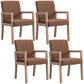 Contemporary Home Arm Chair Parsons Back Upholstered Wood Dining Room Chair Coffee 4 Piece Set Clearhalo ' kitchen&dining_furn' 'Dining Chairs' 'Dining Tables & Seating' 'dining_chair' 'furn' 'furn_dining_chair' 'Furniture' 'furniture_dining_chair' 'Kitchen & Dining Furniture' 'kitchen' 3483619