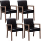 Contemporary Home Arm Chair Parsons Back Upholstered Wood Dining Room Chair Black 4 Piece Set Clearhalo ' kitchen&dining_furn' 'Dining Chairs' 'Dining Tables & Seating' 'dining_chair' 'furn' 'furn_dining_chair' 'Furniture' 'furniture_dining_chair' 'Kitchen & Dining Furniture' 'kitchen' 3483625