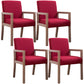 Contemporary Home Arm Chair Parsons Back Upholstered Wood Dining Room Chair Red 4 Piece Set Clearhalo ' kitchen&dining_furn' 'Dining Chairs' 'Dining Tables & Seating' 'dining_chair' 'furn' 'furn_dining_chair' 'Furniture' 'furniture_dining_chair' 'Kitchen & Dining Furniture' 'kitchen' 3483628