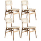 Solid Wood Traditional Dining Chair Matte Finish Open Back Dining Side Chair Wood 4 Piece Set Clearhalo ' kitchen&dining_furn' 'Dining Chairs' 'Dining Tables & Seating' 'dining_chair' 'furn' 'furn_dining_chair' 'Furniture' 'furniture_dining_chair' 'Kitchen & Dining Furniture' 'kitchen' 3483633