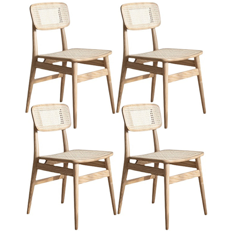Solid Wood Traditional Dining Chair Matte Finish Open Back Dining Side Chair Wood 4 Piece Set Clearhalo ' kitchen&dining_furn' 'Dining Chairs' 'Dining Tables & Seating' 'dining_chair' 'furn' 'furn_dining_chair' 'Furniture' 'furniture_dining_chair' 'Kitchen & Dining Furniture' 'kitchen' 3483633