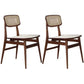 Solid Wood Traditional Dining Chair Matte Finish Open Back Dining Side Chair Walnut 2 Piece Set Clearhalo ' kitchen&dining_furn' 'Dining Chairs' 'Dining Tables & Seating' 'dining_chair' 'furn' 'furn_dining_chair' 'Furniture' 'furniture_dining_chair' 'Kitchen & Dining Furniture' 'kitchen' 3483637