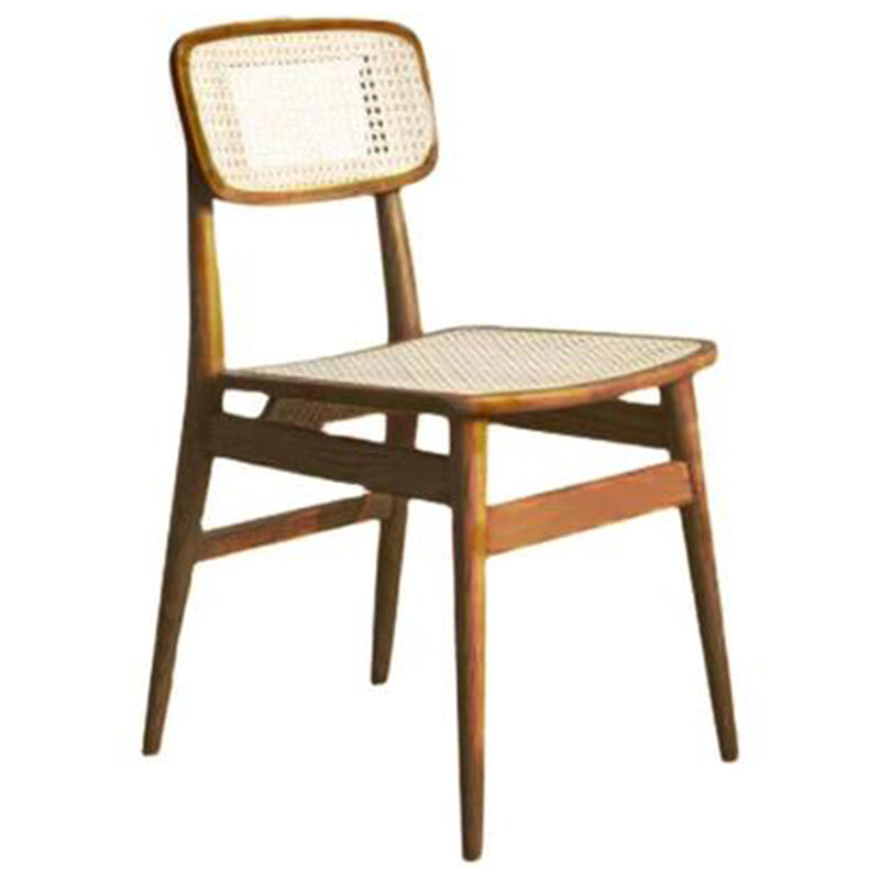 Solid Wood Traditional Dining Chair Matte Finish Open Back Dining Side Chair Light Wood 1 Piece Clearhalo ' kitchen&dining_furn' 'Dining Chairs' 'Dining Tables & Seating' 'dining_chair' 'furn' 'furn_dining_chair' 'Furniture' 'furniture_dining_chair' 'Kitchen & Dining Furniture' 'kitchen' 3483641