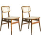 Solid Wood Traditional Dining Chair Matte Finish Open Back Dining Side Chair Light Wood 2 Piece Set Clearhalo ' kitchen&dining_furn' 'Dining Chairs' 'Dining Tables & Seating' 'dining_chair' 'furn' 'furn_dining_chair' 'Furniture' 'furniture_dining_chair' 'Kitchen & Dining Furniture' 'kitchen' 3483643