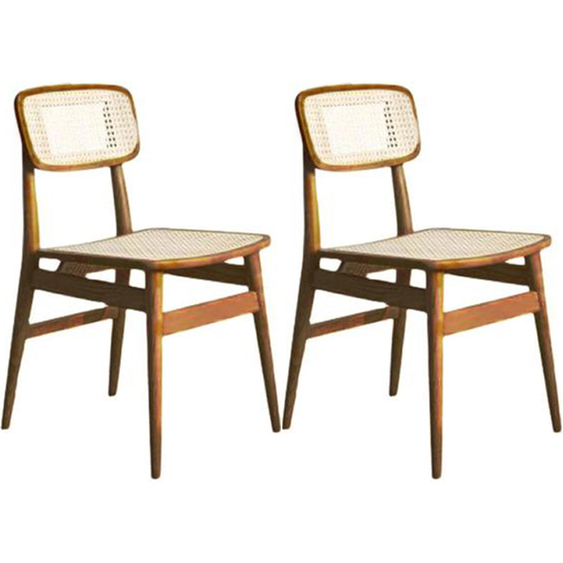 Solid Wood Traditional Dining Chair Matte Finish Open Back Dining Side Chair Light Wood 2 Piece Set Clearhalo ' kitchen&dining_furn' 'Dining Chairs' 'Dining Tables & Seating' 'dining_chair' 'furn' 'furn_dining_chair' 'Furniture' 'furniture_dining_chair' 'Kitchen & Dining Furniture' 'kitchen' 3483643