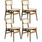 Solid Wood Traditional Dining Chair Matte Finish Open Back Dining Side Chair Light Wood 4 Piece Set Clearhalo ' kitchen&dining_furn' 'Dining Chairs' 'Dining Tables & Seating' 'dining_chair' 'furn' 'furn_dining_chair' 'Furniture' 'furniture_dining_chair' 'Kitchen & Dining Furniture' 'kitchen' 3483645