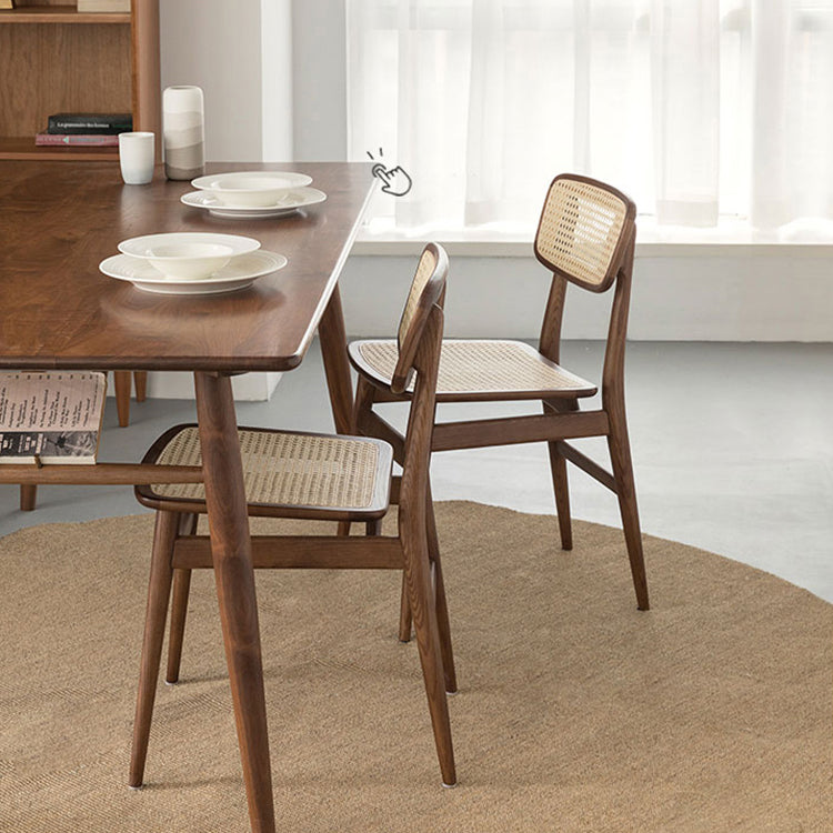 Solid Wood Traditional Dining Chair Matte Finish Open Back Dining Side Chair Clearhalo ' kitchen&dining_furn' 'Dining Chairs' 'Dining Tables & Seating' 'dining_chair' 'furn' 'furn_dining_chair' 'Furniture' 'furniture_dining_chair' 'Kitchen & Dining Furniture' 'kitchen' 3483648