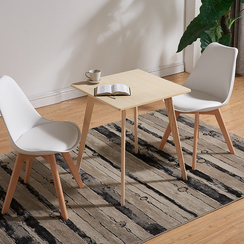 Scandinavian Dining Chair 17'' Wide Solid Back Chair with Wood Legs for Home Use Clearhalo ' kitchen&dining_furn' 'Dining Chairs' 'Dining Tables & Seating' 'dining_chair' 'Furniture' 'furniture_dining_chair' 'Kitchen & Dining Furniture' 'kitchen' 3483672