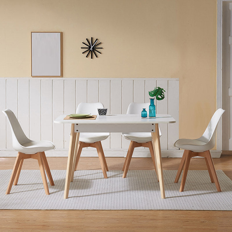 Scandinavian Dining Chair 17'' Wide Solid Back Chair with Wood Legs for Home Use Clearhalo ' kitchen&dining_furn' 'Dining Chairs' 'Dining Tables & Seating' 'dining_chair' 'Furniture' 'furniture_dining_chair' 'Kitchen & Dining Furniture' 'kitchen' 3483675