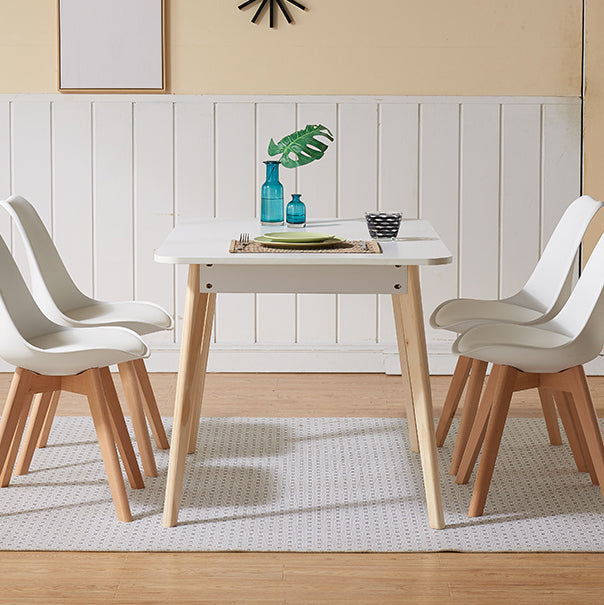 Scandinavian Dining Chair 17'' Wide Solid Back Chair with Wood Legs for Home Use Clearhalo ' kitchen&dining_furn' 'Dining Chairs' 'Dining Tables & Seating' 'dining_chair' 'Furniture' 'furniture_dining_chair' 'Kitchen & Dining Furniture' 'kitchen' 3483685